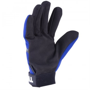 TWXpert Mechanic Gloves Blue/Black With Synthetic Leather Palm Black - Pair - X-Large
