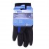 TWXpert Gants de mécanicien bleu/noir avec paume en cuir synthétique noir - paire - grand