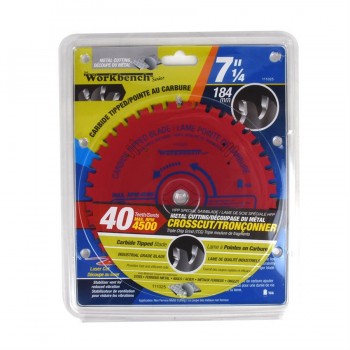 Workbench Lame de scie pour métal et aluminium TCG 7-1/4 po. 40 Dents