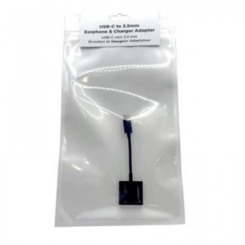 Rockstone - USB Type C to 3.5 mm Earphone & Charger Adapter
