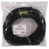 RedLink Gaine annelée fendue - 6.35 mm (1/4 po) - 30 m - Noir