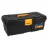 Stinson Plastic Toolbox Without Tray 16in Black/Orange