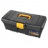 Stinson Plastic Toolbox Without Tray 16in Black/Orange