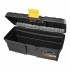 Stinson Plastic Toolbox Without Tray 16in Black/Orange