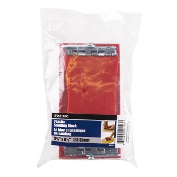 ROK Bloc de ponçage en plastique 1/3 feuille