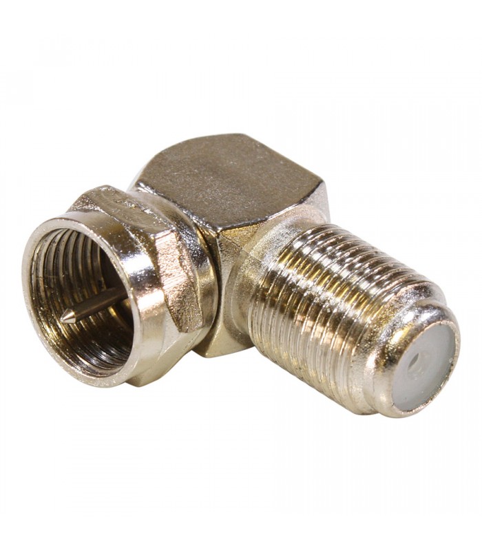 F Male Right Angle to F Female Coax Adapters