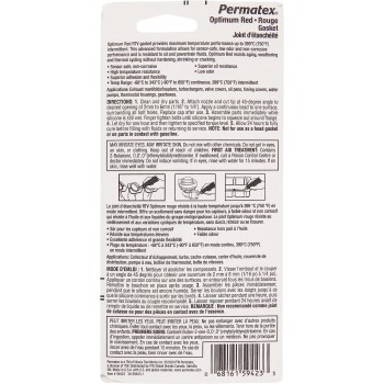 Permatex Optimum Joint d'étanchéité Rouge 80 ml 