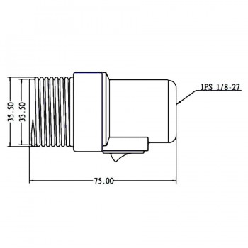 Phenolic Lampholder E26 with Rocker Switch