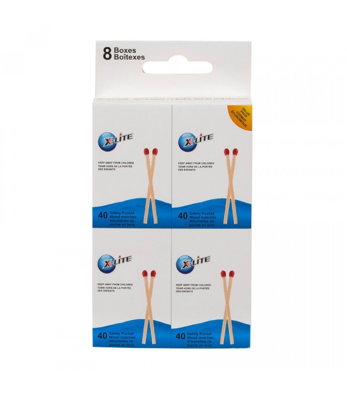 Wood Matches Pocket Size - Pack of 40