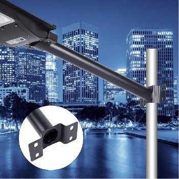 Support de montage pour lumière solaire de style lampadaire - 51 cm - Noir