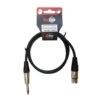 RedLink XLR Female to 6.3 mm Mono Male Cable - 1 m