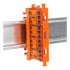 WAGO Mounting Carrier for Lever Splicing Connector on DIN-35 Rail - Orange