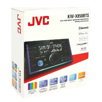 JVC Récepteur multimédia Bluetooth DDIN avec assistant vocal Alexa intégré - FM/USB/AUX