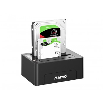 Maiwo K3082 USB3.0 2x Bay Docking Station & Duplicator for 2.5 inch & 3.5 inch HDD/SSD
