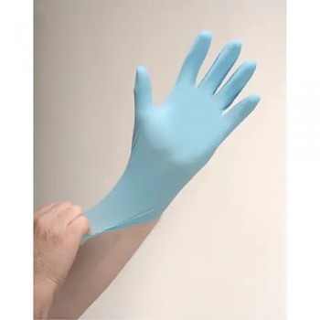Zenith Safety Products Examination Grade Gloves, Medium, Nitrile, 4.5-mil, Powder-Free, Blue