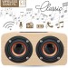 Escape Bluetooth Dual Wooden Wireless Stereo Speaker with Microphone, 6W SPBT552