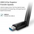 TP-Link AC1300 Adaptateur USB WiFi  USB 3.0 double bande avec antenne à gain élevé 2,4 GHz/5 GHz