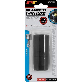 Performance Tool W80590 1 in. & 1-1/16 in. Oil Pressure Switch Socket 