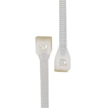 AddTools Attache autobloquante en nylon 12 po - Blanc - Paquet de 100