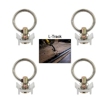 AddTools Crochet d'ancrage pour rail d'aluminium - Paquet de 4