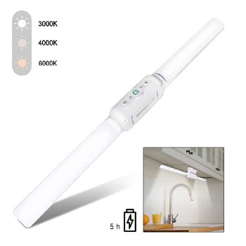 Ason Decor Rechargeable Portable LED light with Rotating Heads with Integrated Timer - Adjustable CCT - 10 W - 42.8 cm