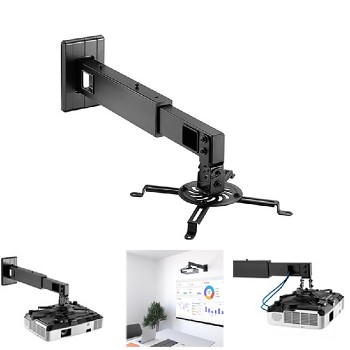 Brateck Adjustable Wall Mount for Short-Throw Projector - 15 Kg