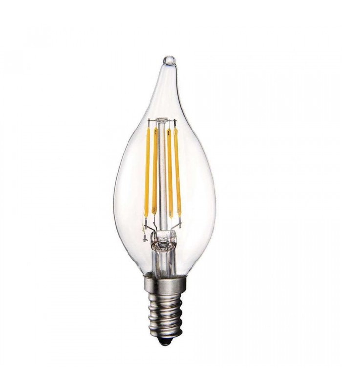 CA Dimmable LED filament candelabra bulb CA10/ 4.5W