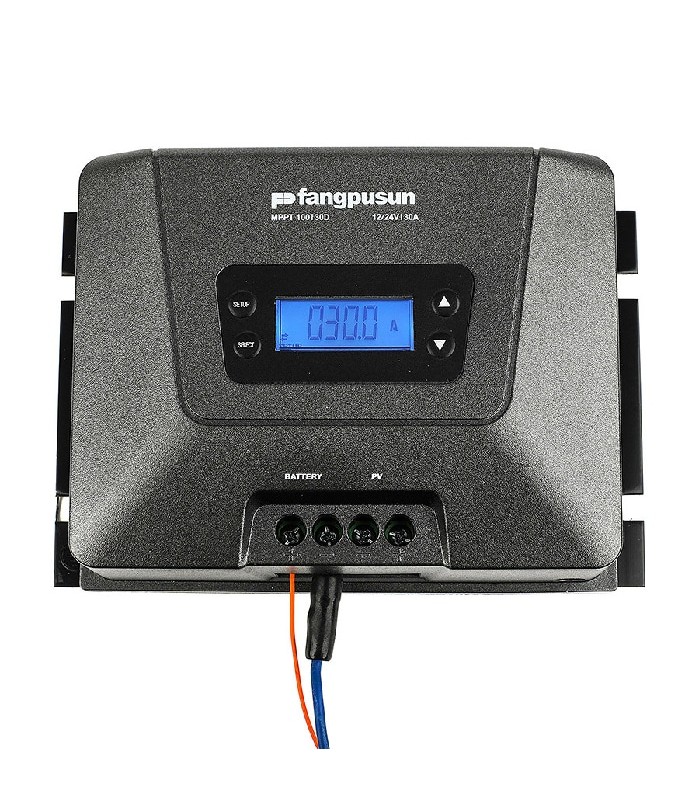 Charge Controller for Solar Panel with LCD Screen - 12/24 V - 30 A