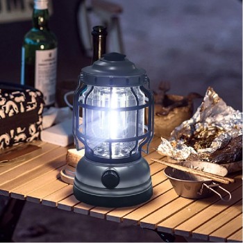 Dimmable Mini Portable COB LED Lantern - 180 Lumens - Silver or Bronze