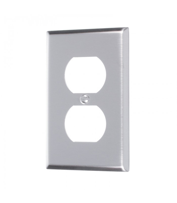 Wall Plate for Electrical Outlet - Stainless Steel