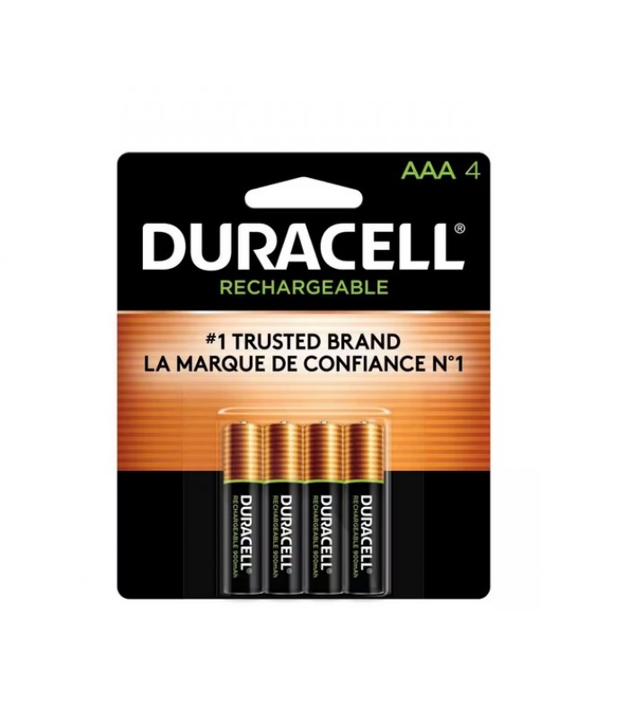 Duracell Piles rechargeables AAA NiMH - Paquet de 4