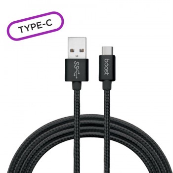 eLink Câble tressé de type C de 6,6 pieds-C