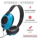 Escape Lightweight Hands-Free Stereo Earphones – Blue