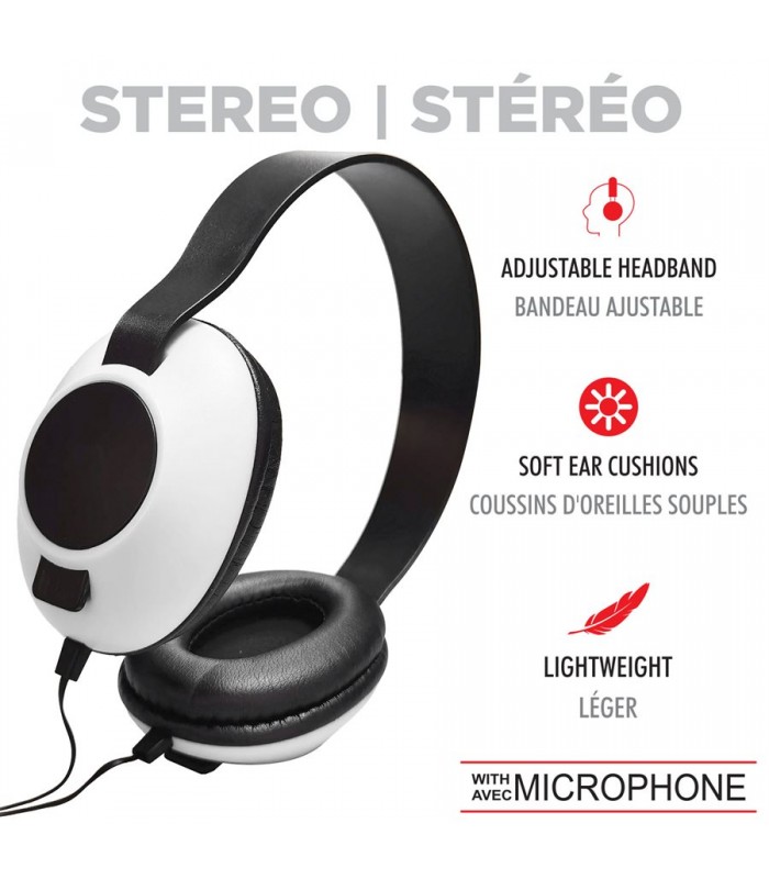 Escape Lightweight Hands-Free Stereo Earphones – White