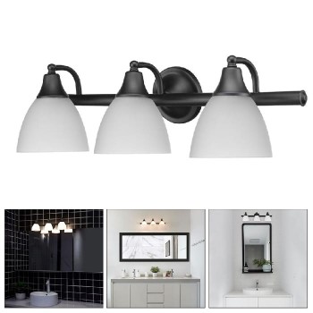 Globe 3-Light Vanity Light - Dark Bronze