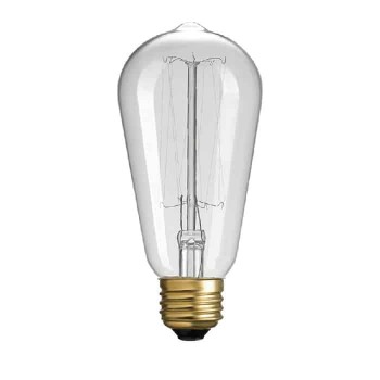 Globe Dimmable Incandescent S60 Filament Bulb - 120 V - 40 W - E26 - 2700 K