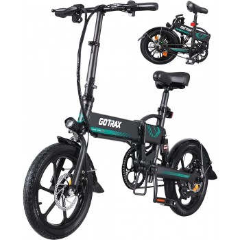 Gotrax EBE1 Vélo électrique pliable de 40,6 cm pour adulte, moteur de 350W 25 km/h