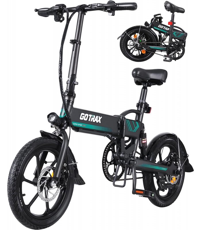 Gotrax EBE1 Vélo électrique pliable de 40,6 cm pour adulte, moteur de 350W 25 km/h