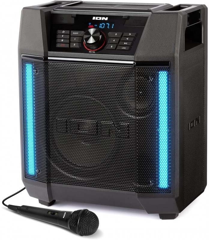 ION Adventurer Haut-parleur haute puissance 100 watts Bluetooth IPX5 avec effets lumineux