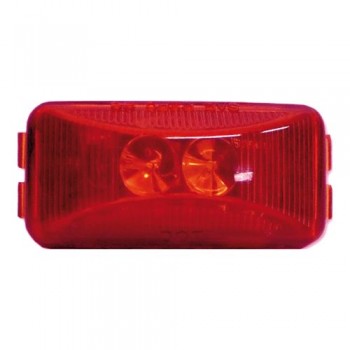 Jammy J-5735-R Feu de position rectangle 2-1/2 po. x 1-1/4 po. DEL - Rouge