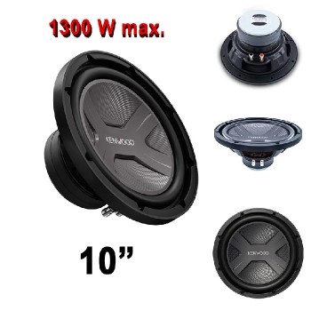 Kenwood 10 in. Subwoofer - 300 W RMS - Black