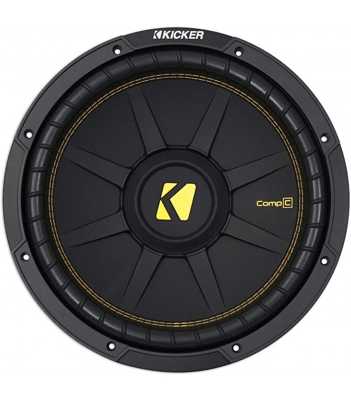 KICKER CWCD124 CompC Caisson de basses double bobine 4 Ohm 600 Watt 12 Pouces