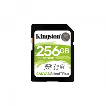 Kingston Canvas Select Plus 256GB SDHC Class 10 UHS-I Flash Card