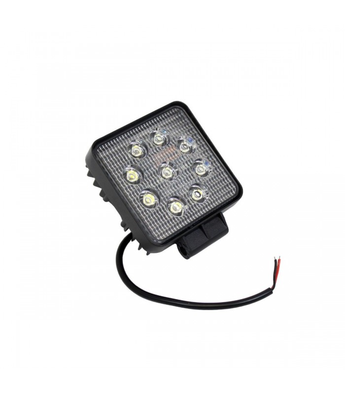 LED Car Light, Flood, 27w, 1980LM, 10-30VDC, 1.8A, IP67, 6000k