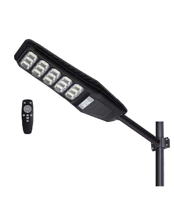 LED Solar Street Light with Motion Sensor and Remote Controller - 300 W - 6500 K/7500 K