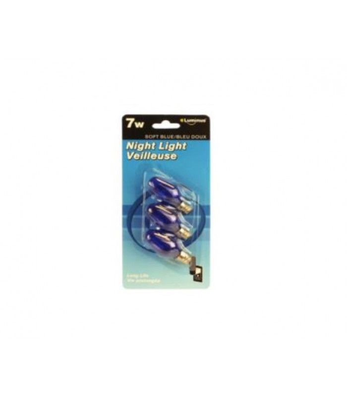 Luminus Ampoules Bleues 7 Watt pour Veilleuse- Paquet de 4