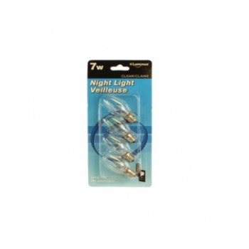 Luminus Night Light Bulbs 7 Watt Clear - Pack of 4