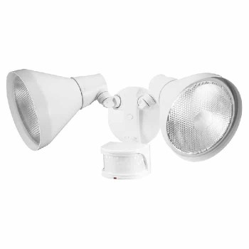 Outdoor Motion Sensor Halogen Security Light - Double Head - 300 W - White