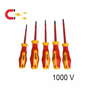 Jeu de tournevis isolés magnétiques - 1000 V - 5 pièces