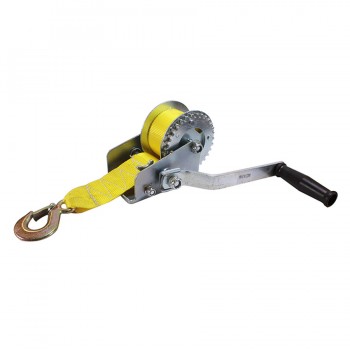 Treuil manuel avec sangle pour remorque - Capacité de 1200 lbs